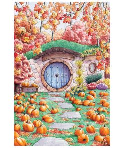 Alternative view of La Comté en automne – AQUARELLE ORIGINALE