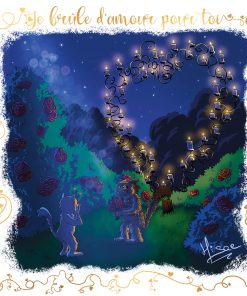 Je brûle d&rsquo;amour pour toi – CARTE POSTALE